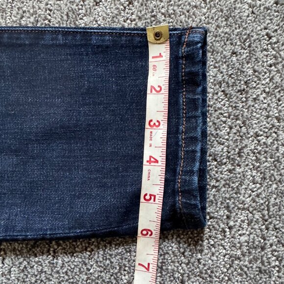 CAbi - Dark Blue Rinse Stretch Denim Low Skinny - Style #5493 - Size 6 - Picture 4 of 10